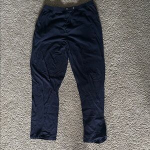 Size medium straight leg navy pajama pants